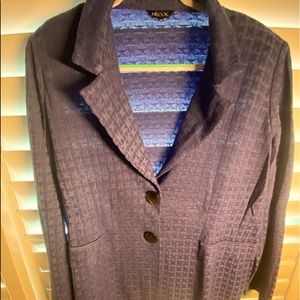 Misook purple knit jacket